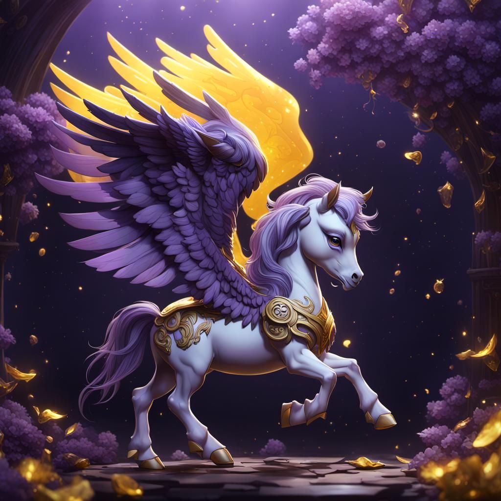 Adorable little baby pegasus - AI Generated Artwork - NightCafe Creator