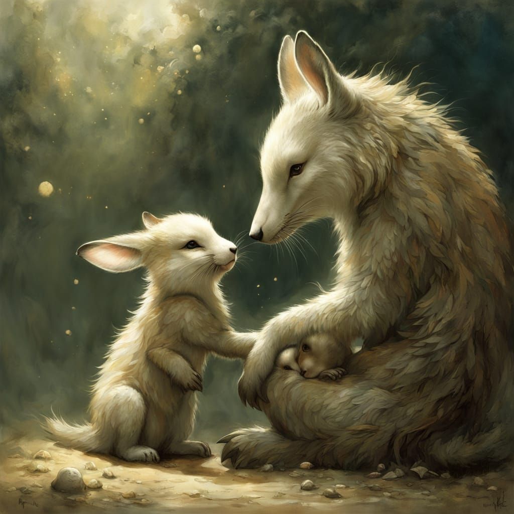 unconditional love between a mother and child. 