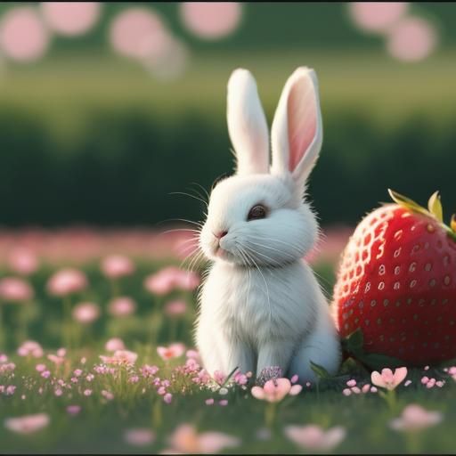 (Cinematic Pop Exposures )  Strawberry Fields and BUNNIES Al...