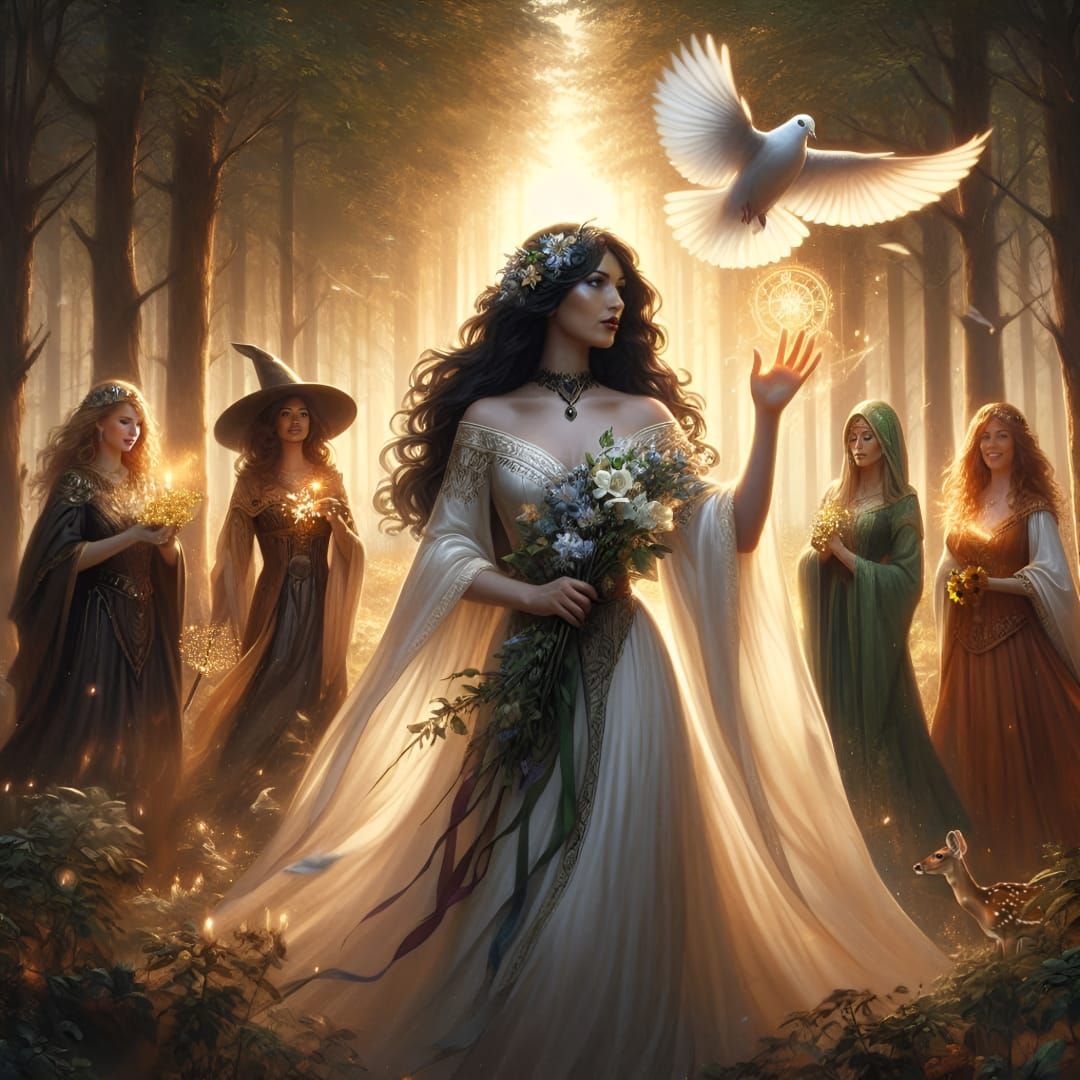 Conjuring the Dove of Peace to Restore Balance  by @Rebelle