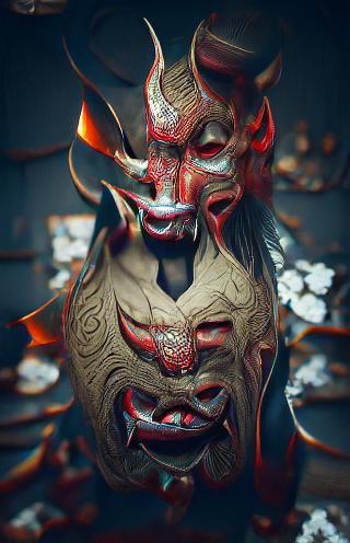 Noh mask