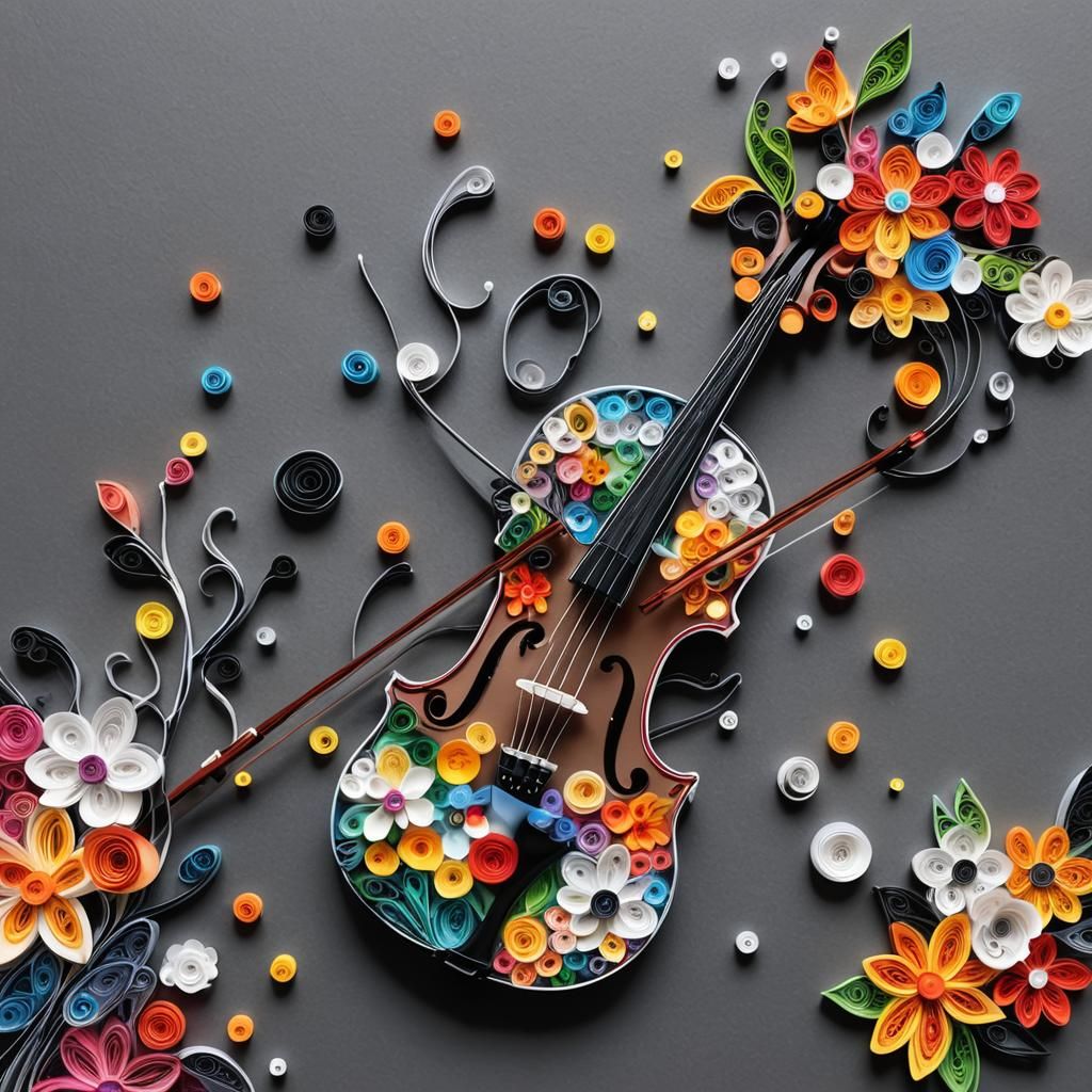 Paper quilling art