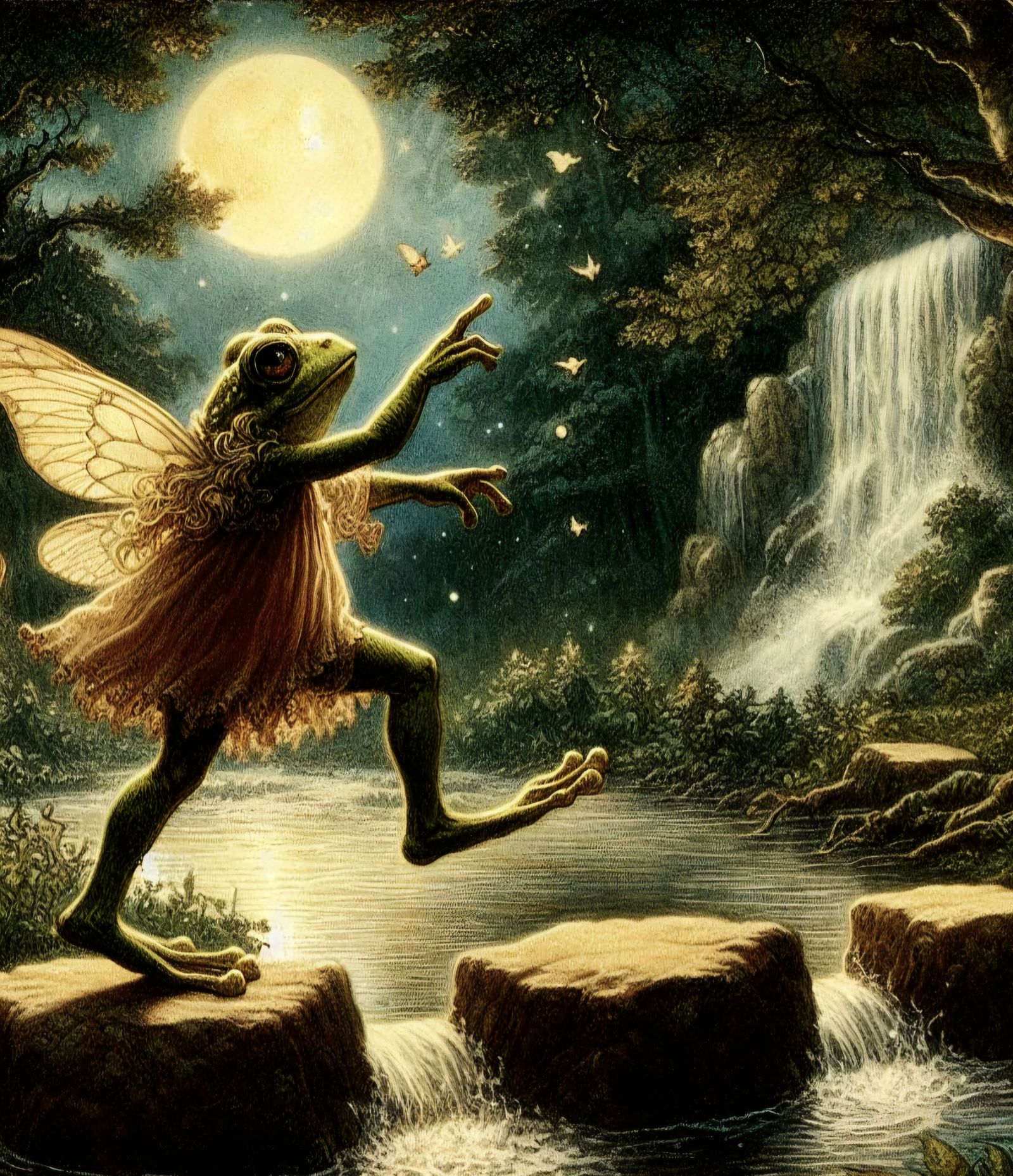 Storybook frog-fairy