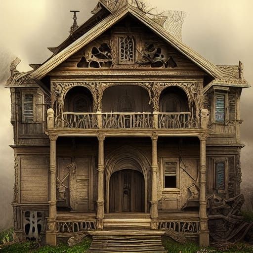 skeleton house