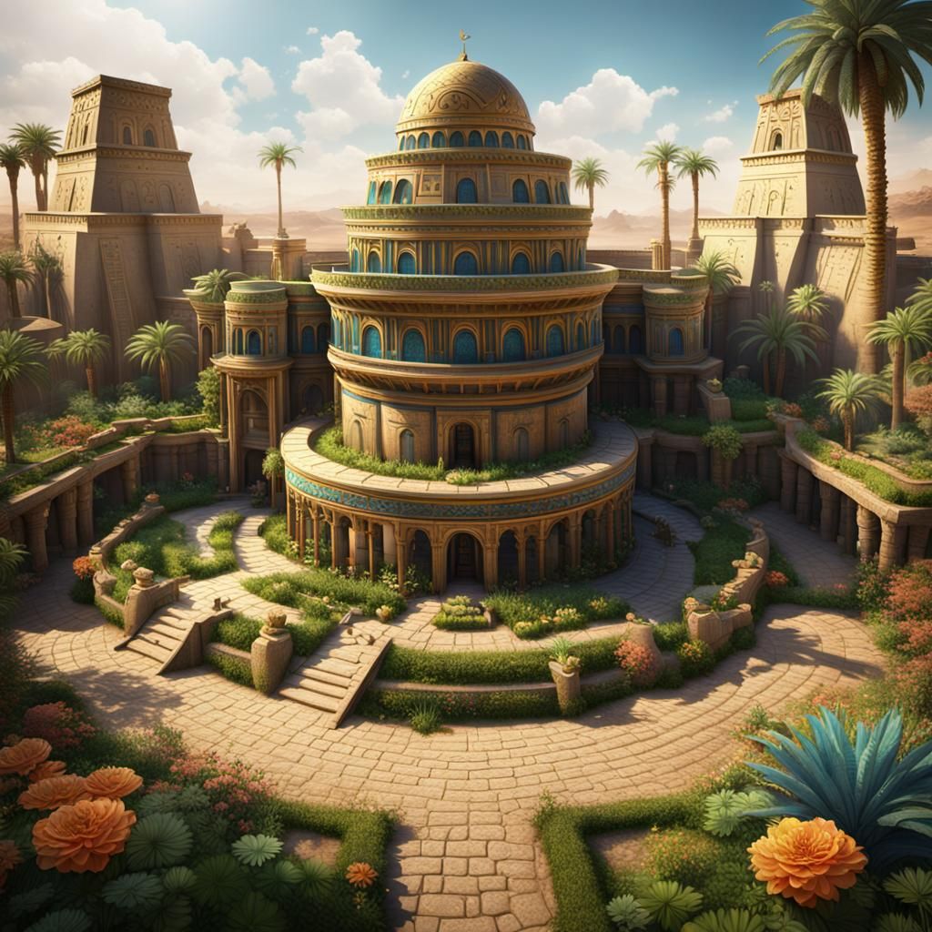 Egyptian Castle - AI Generated Artwork - NightCafe Creator