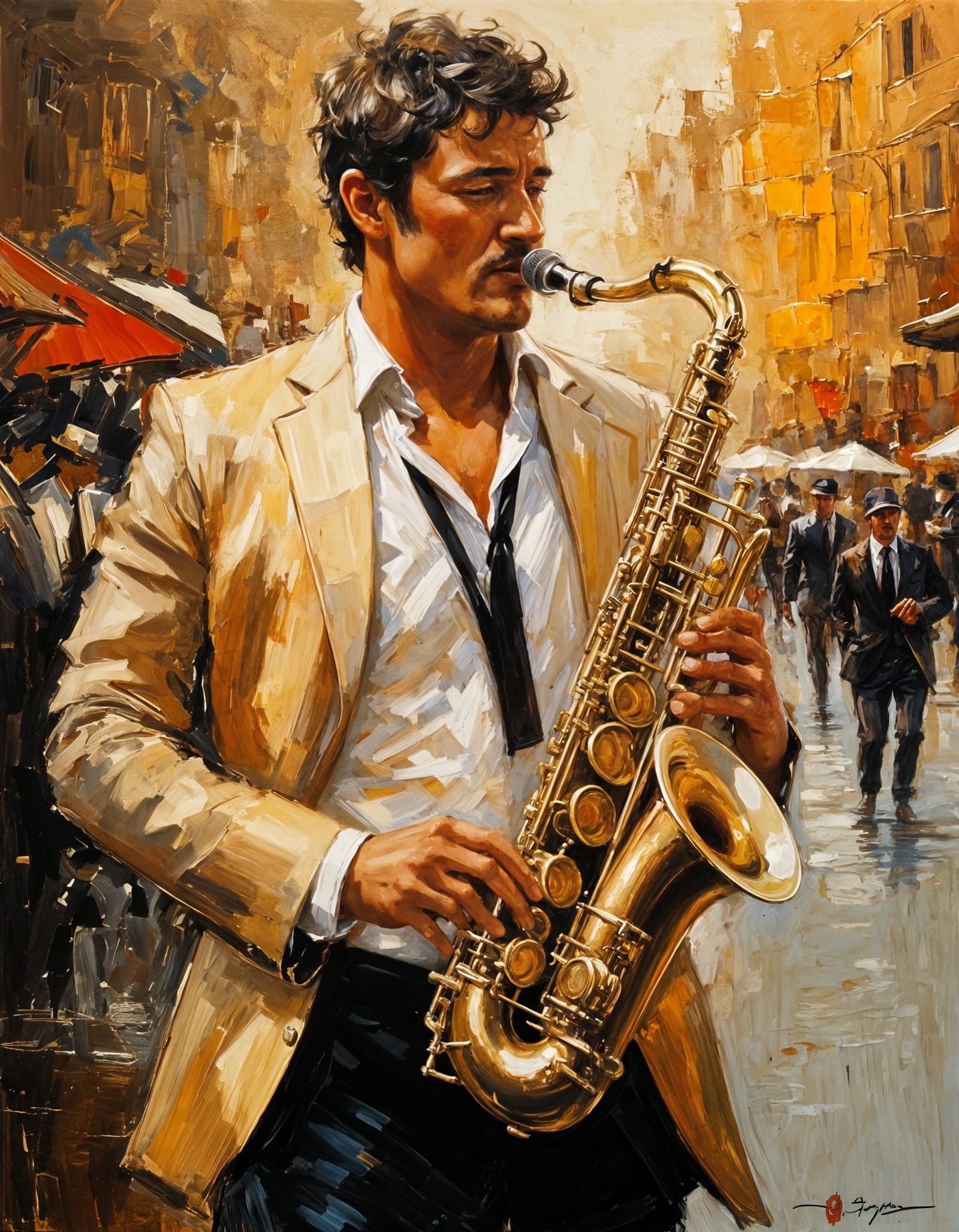 Saxophone player