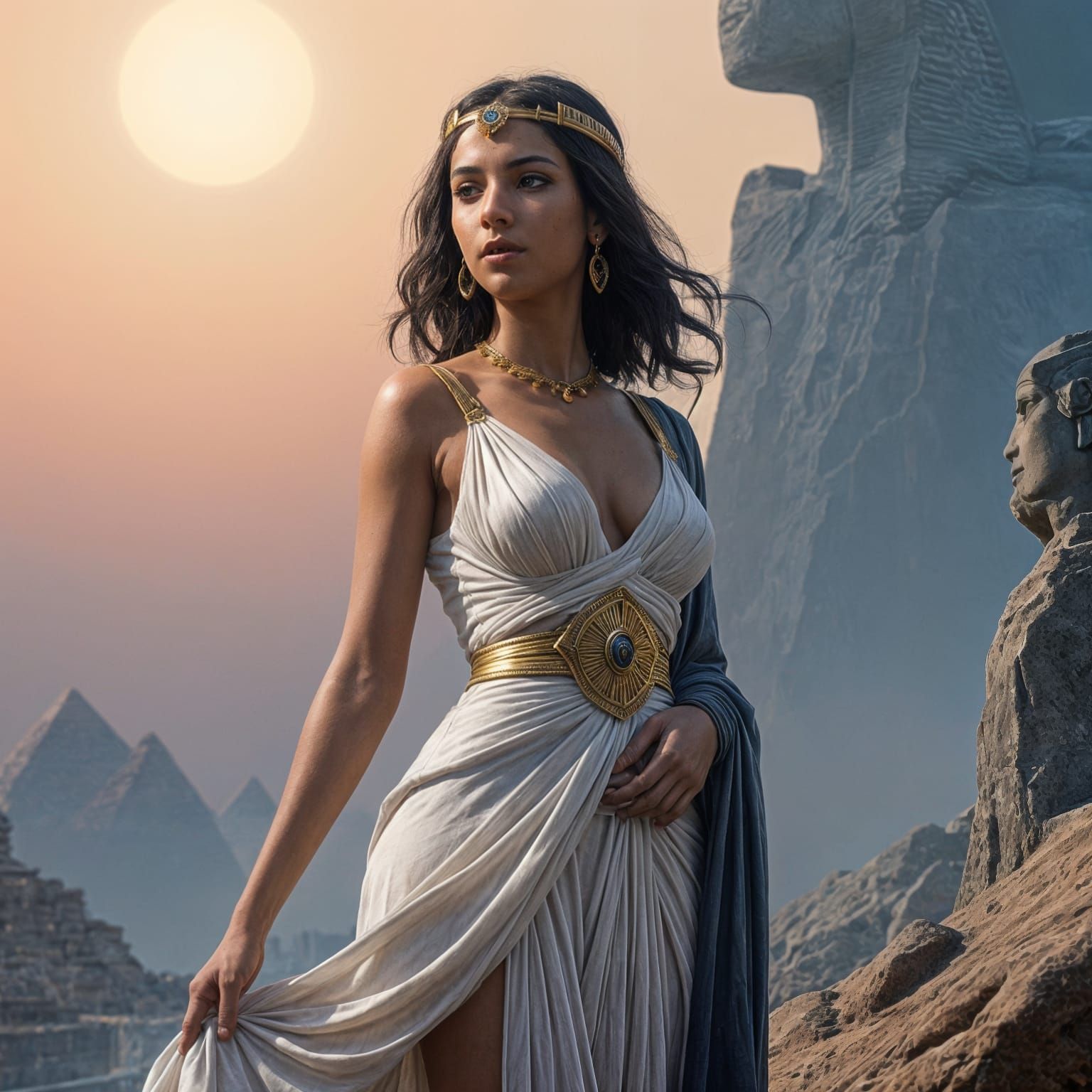 Hyperrealistic Goddess of Fertility in Cinematic Mood