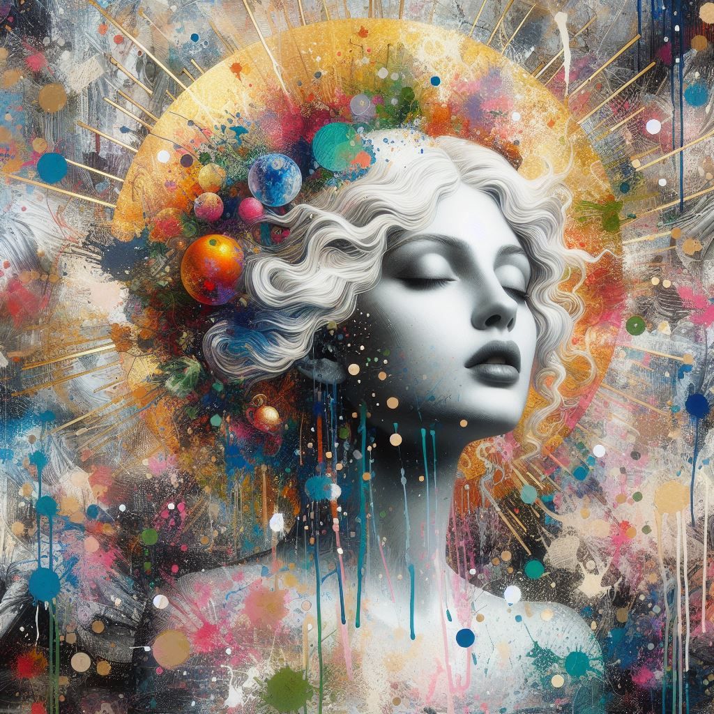 Abstract woman portrait