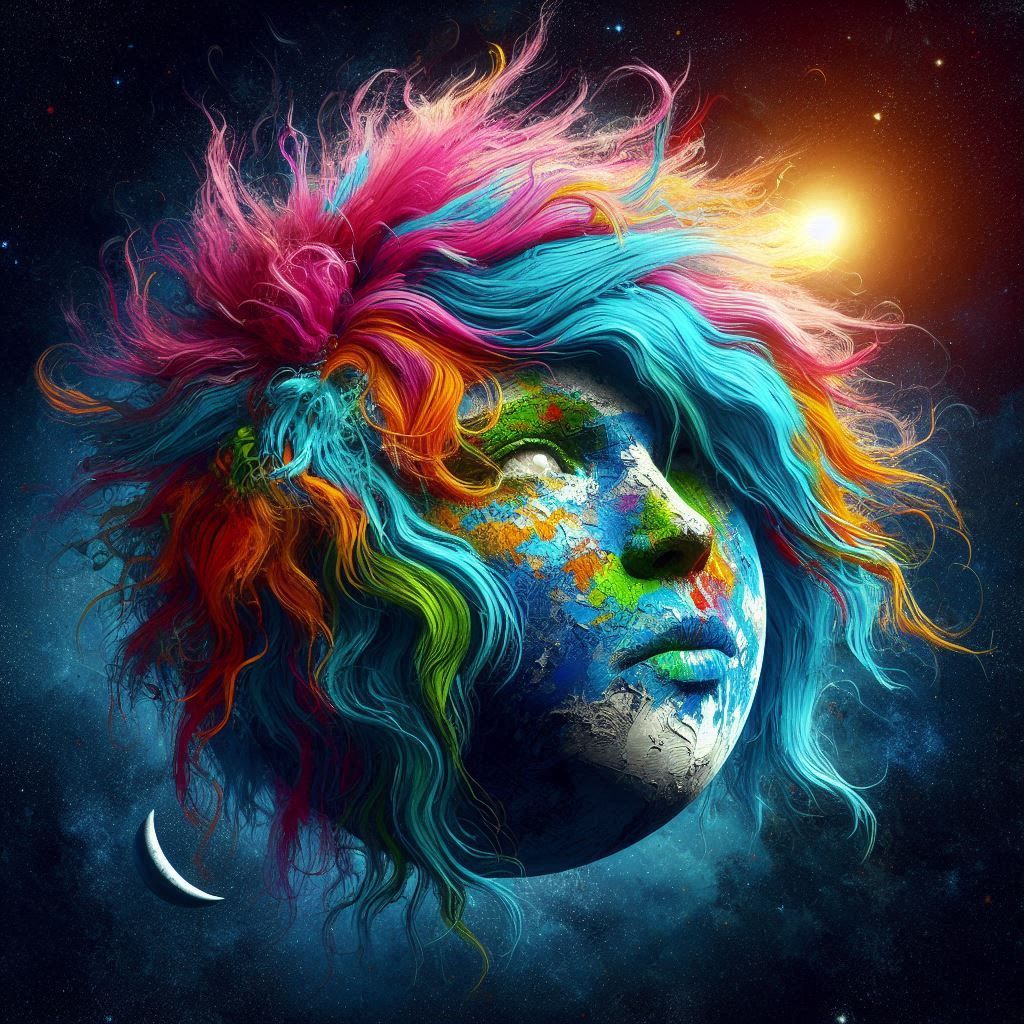 The Earth 🌍 wearing a wig