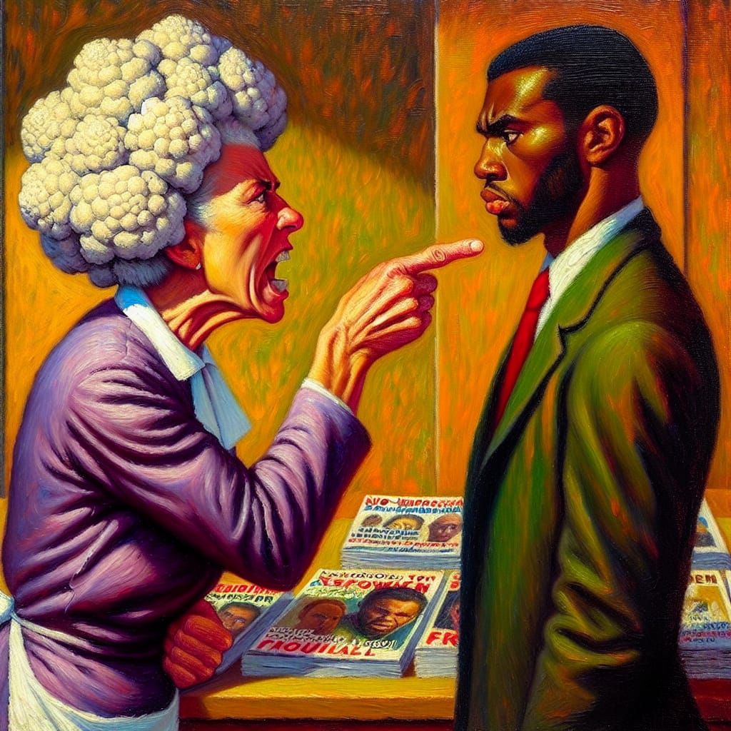 The Librarian has a Cauliflower Head and She Scolds Daniel