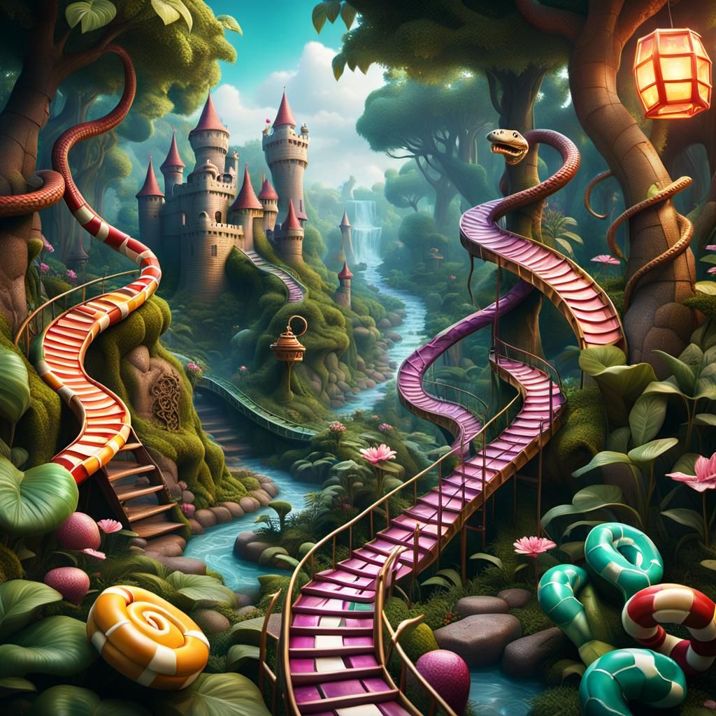 Snakes and Ladders world  by @Fella Spears