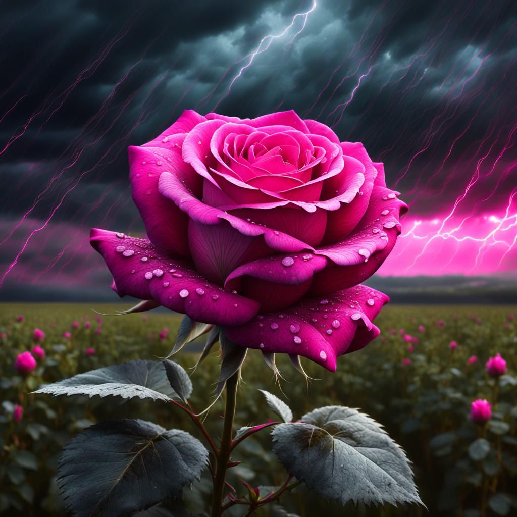 Pink Storm - AI Generated Artwork - NightCafe Creator