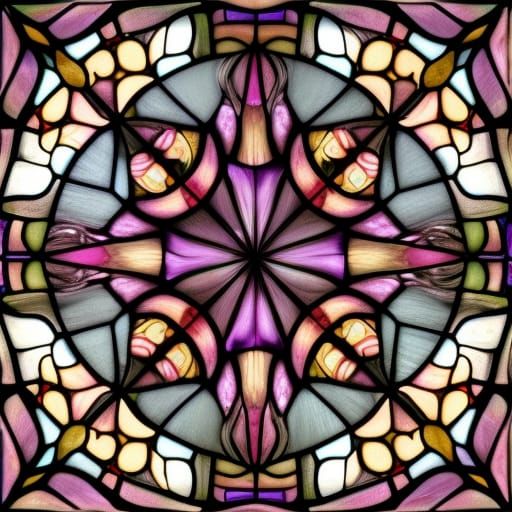 Stained Glass Window - AI Generated Artwork - NightCafe Creator