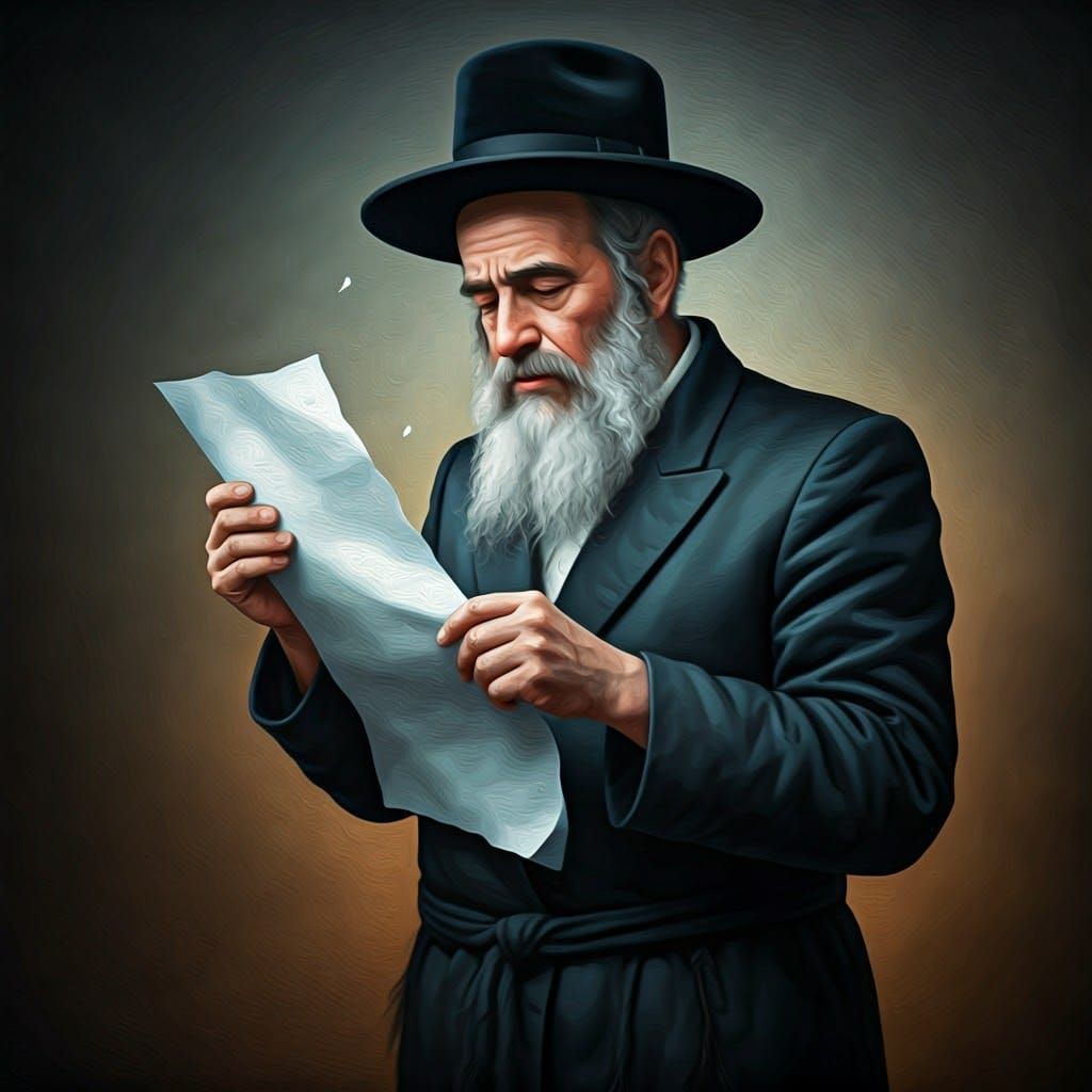Orthodox Jew Tears Paper in Dramatic, Chagall-Inspired Momen...