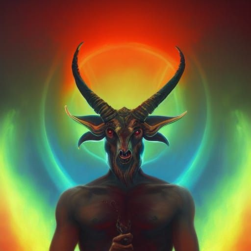 Fantasy Baphomet - AI Generated Artwork - NightCafe Creator