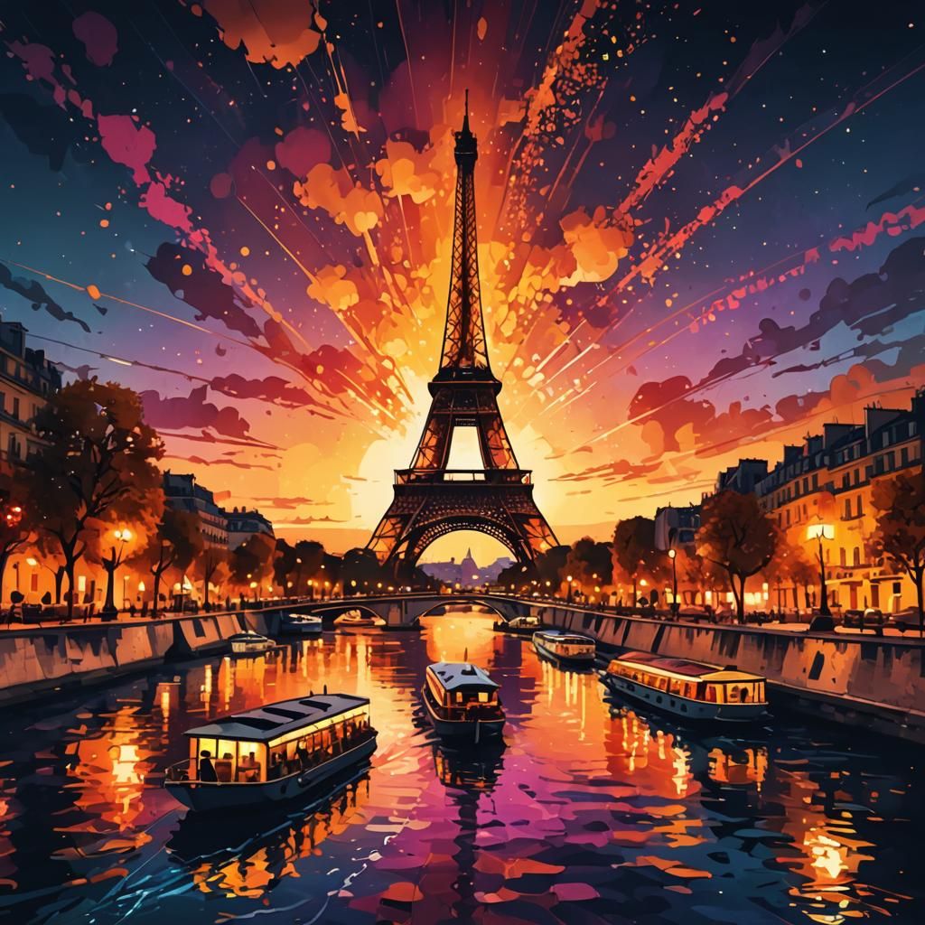 Paris at night  by @julien salmon