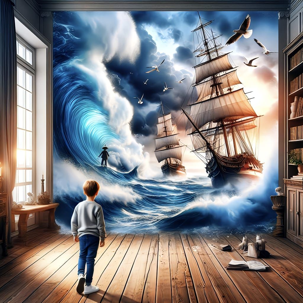 Imagination's Voyage: The Adventurer's Dream Unfurled