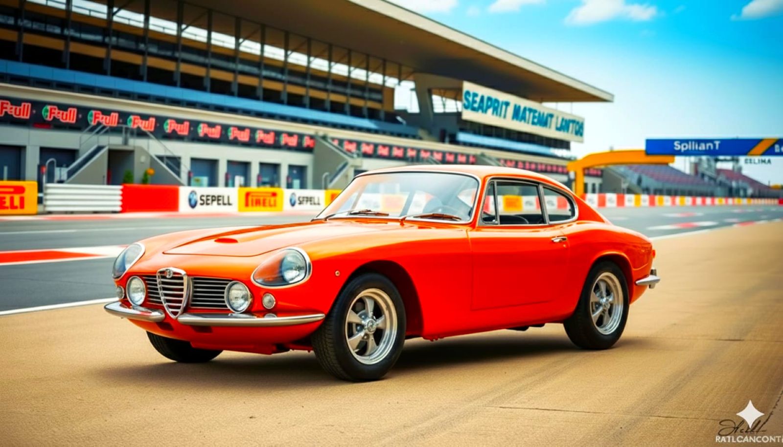 Alfa Romeo Coupe in Arancio Bertone