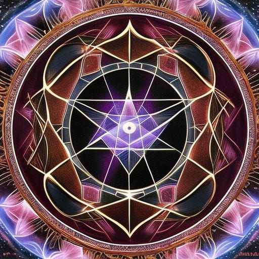 Sacred Geometry - AI Generated Artwork - NightCafe Creator