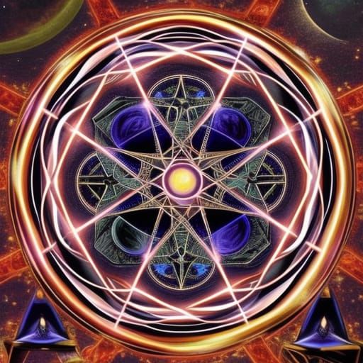 Sacred Geometry - AI Generated Artwork - NightCafe Creator