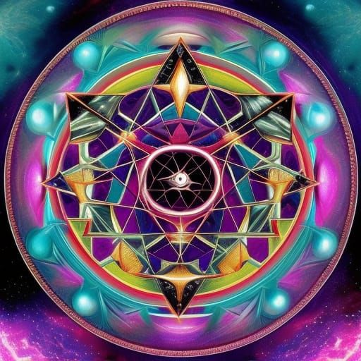 Sacred Geometry - AI Generated Artwork - NightCafe Creator