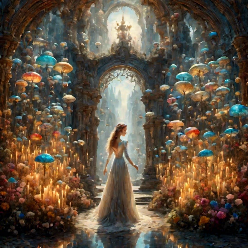 <lora:Portals:1.0> <lora:Endless:1.0> <lora:Beautiful Visions:1.0> <lora:FINES DREAMY FAIRY:1.0> enchanted forest, pixie, angel, Healer, mag...