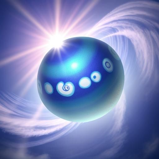Eggs that have swirling blue and purple patterns.