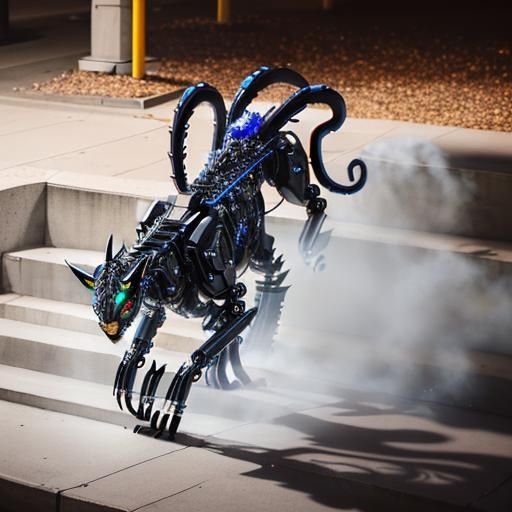 animal displacer beast Coeurl cougar six legs cat feline mou...