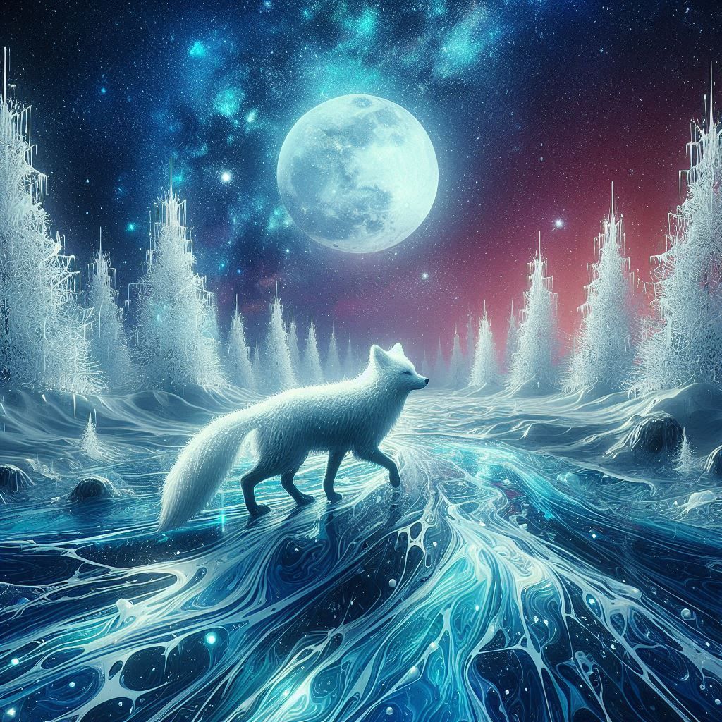 Frozen river of the stars