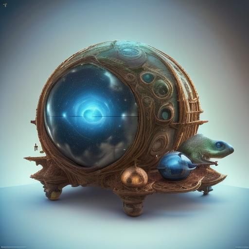 <lora:spherical obtuses:1.0> distant galaxy, Lil flickkans In a spaceship on a islands tree spaceport looking out the sky into far galaxy dr...