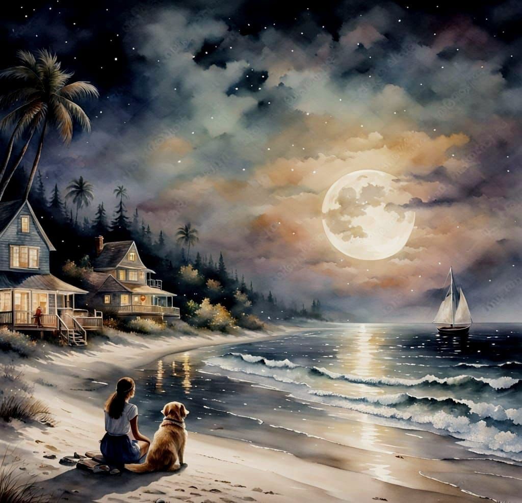 Warm summer night   by @Bine79