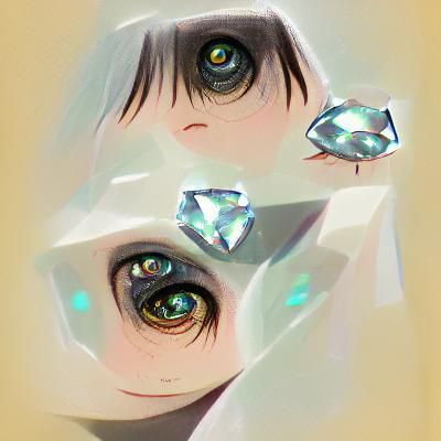 The girl with diamond eyes