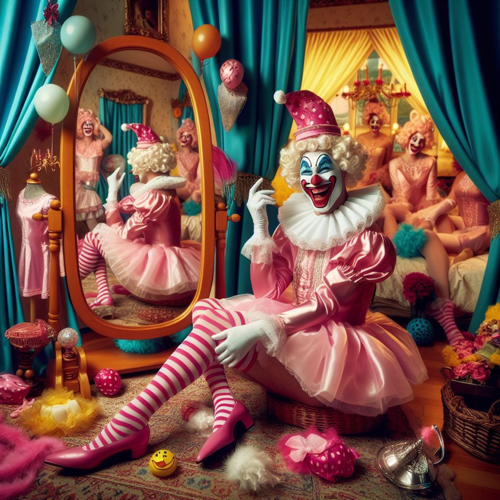 APRIL FOOLS DAY JOKING FUNNY PRANKS - POMPÖÖS Couture Living in a Satin Wonderland of Sissy Satin Dresses, Sissy Satin G...