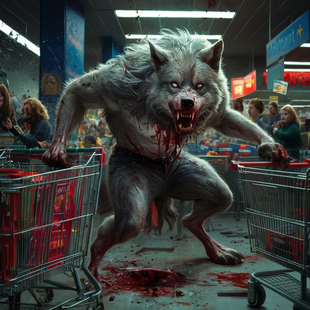 Werewolf massacre at Walmart.