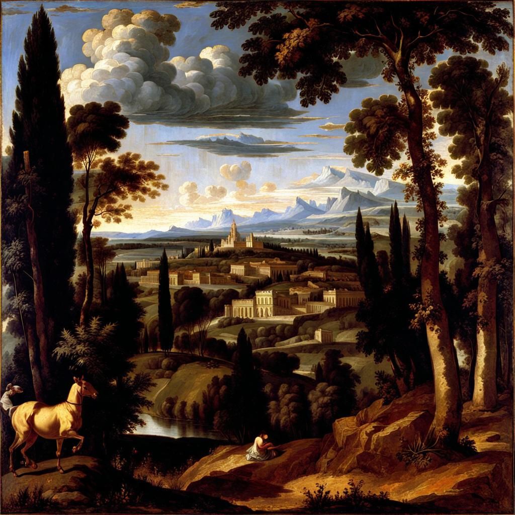 Landscape by Paolo Veronese, 1562
