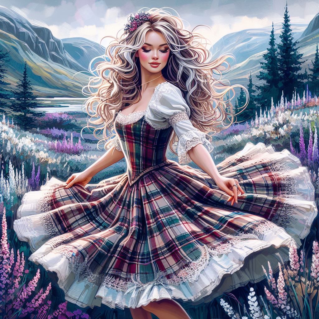 Lady in plaid