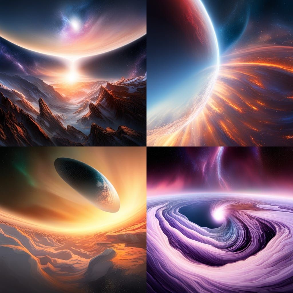 Time rift breaking apart space