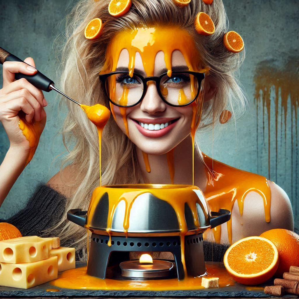 Orange fondue