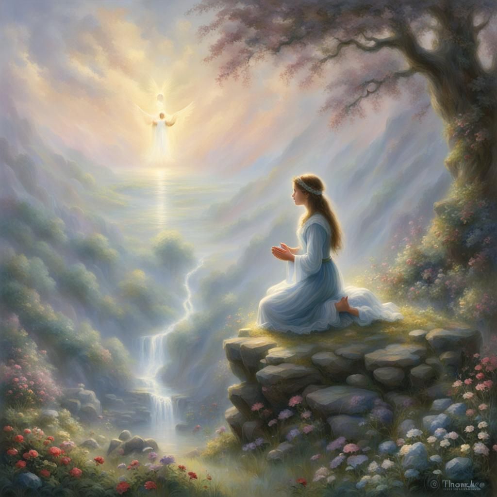 Girl praying