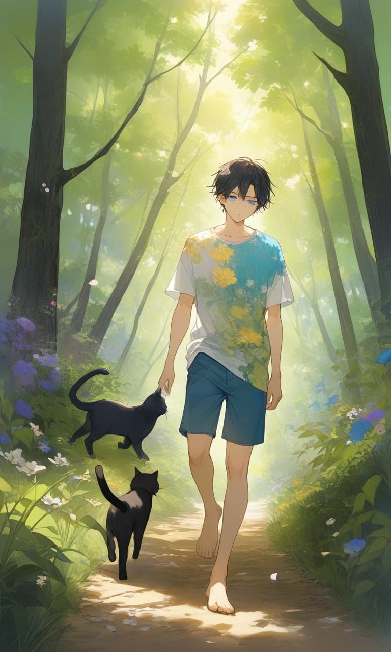 Relaxing - Taking Walk with a Friend