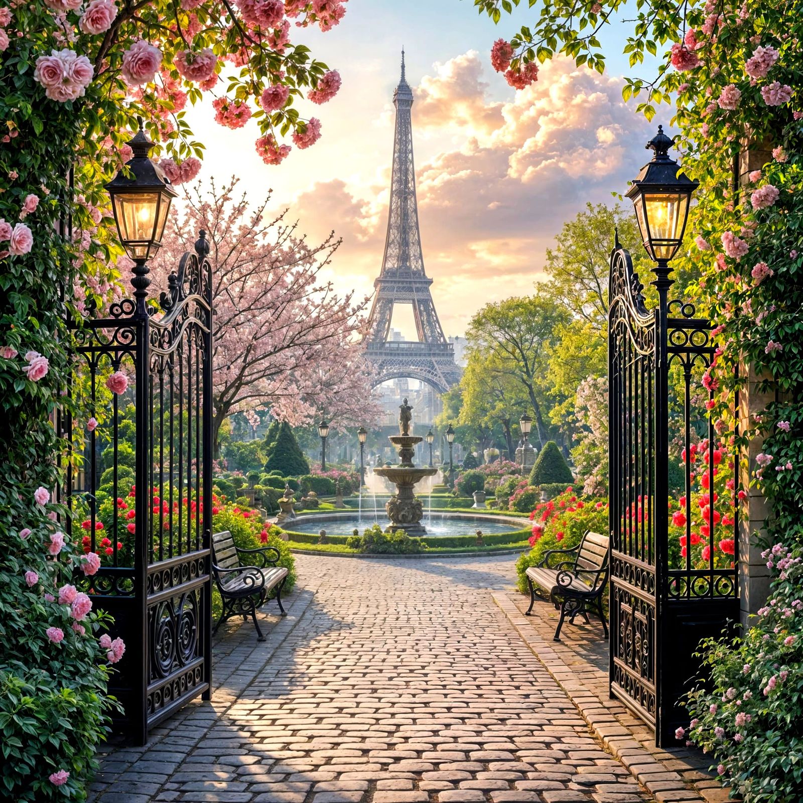 Parisian Garden  by @Sherkhal