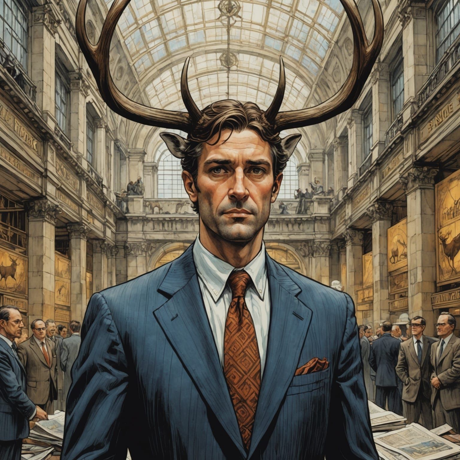 My deer white collar