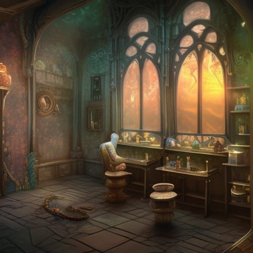 Beauty Salon, outside, Medieval, Fantasy