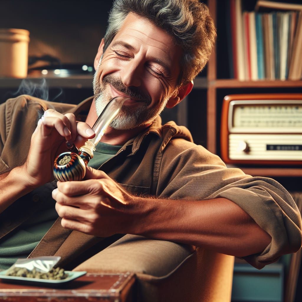 Man Smoking cannabis, l want to get high