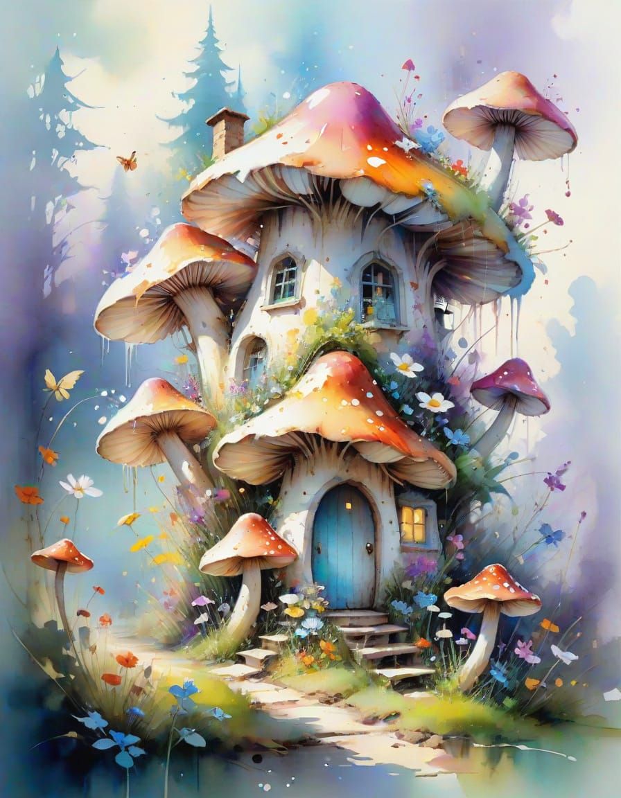 Mushroom Home (4 likes)  by @Lady Weirdo 