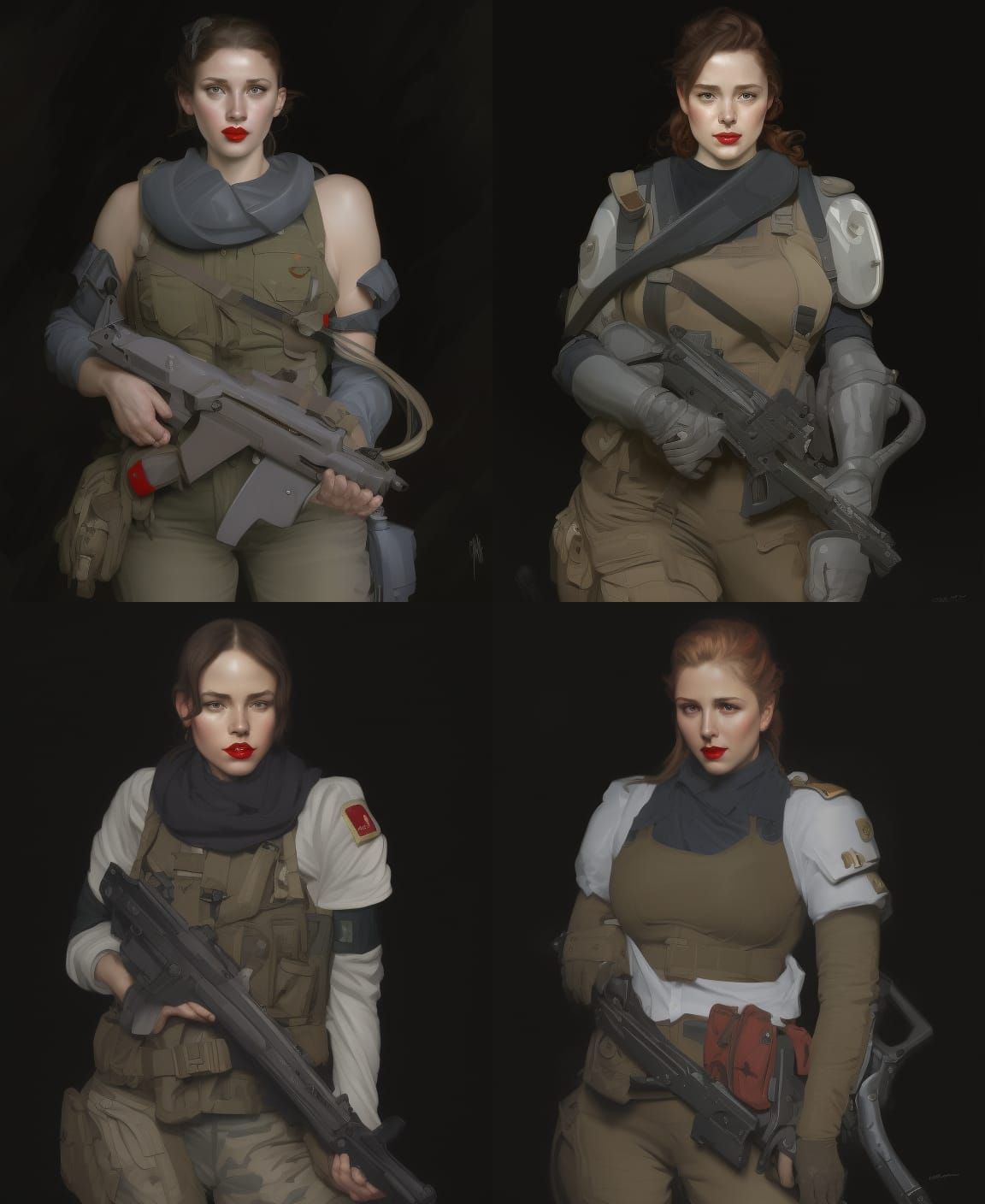 A Female Soldier