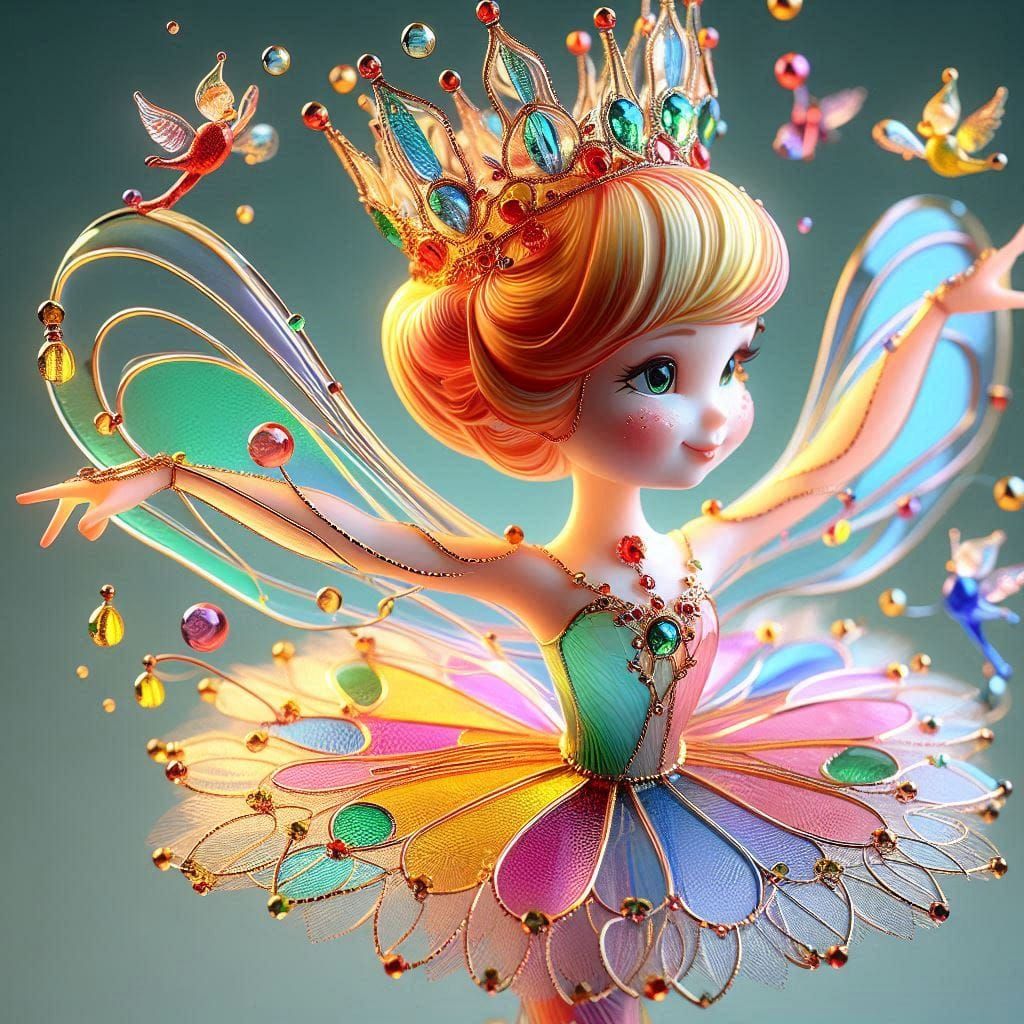 Enameled Glass Figurine