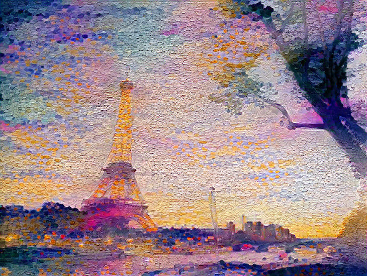 Painted tower