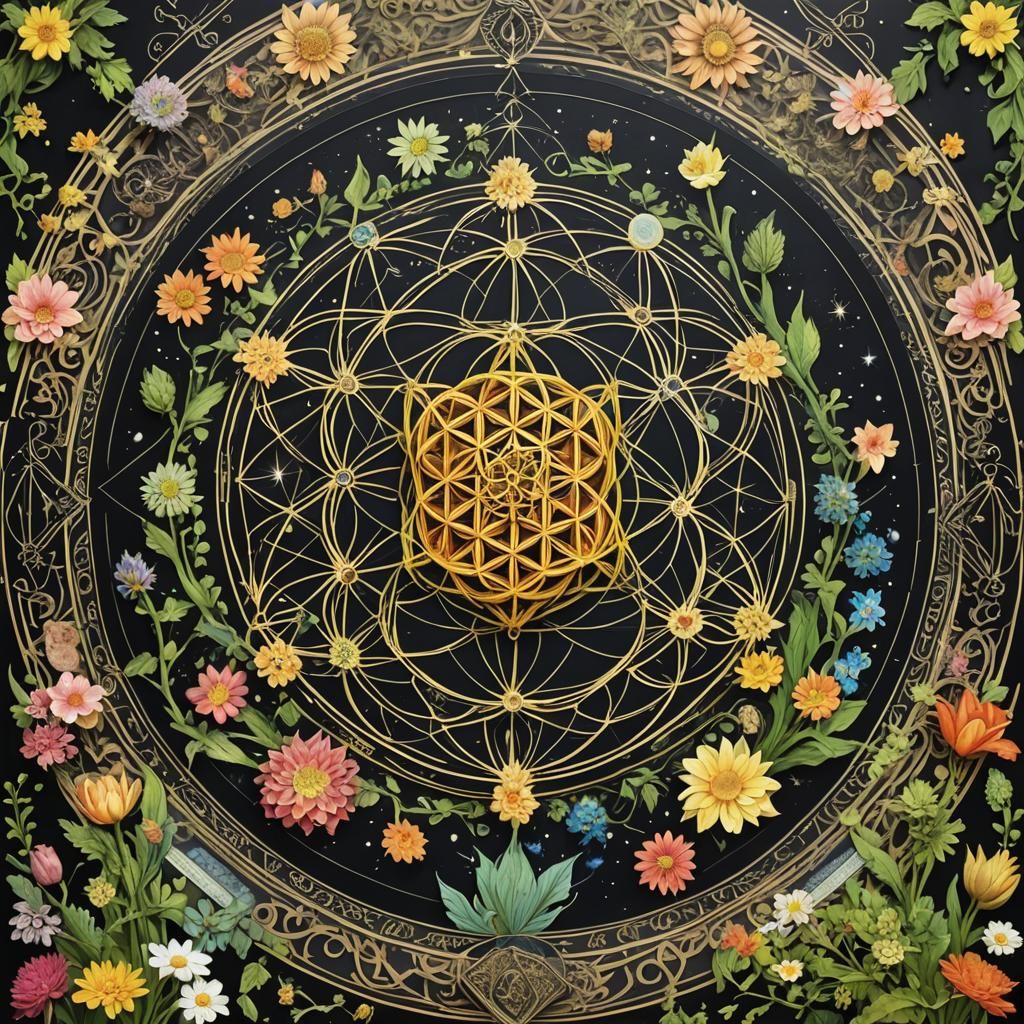Merkcabas 
flower of life
labyrinth
tintin black board intri...