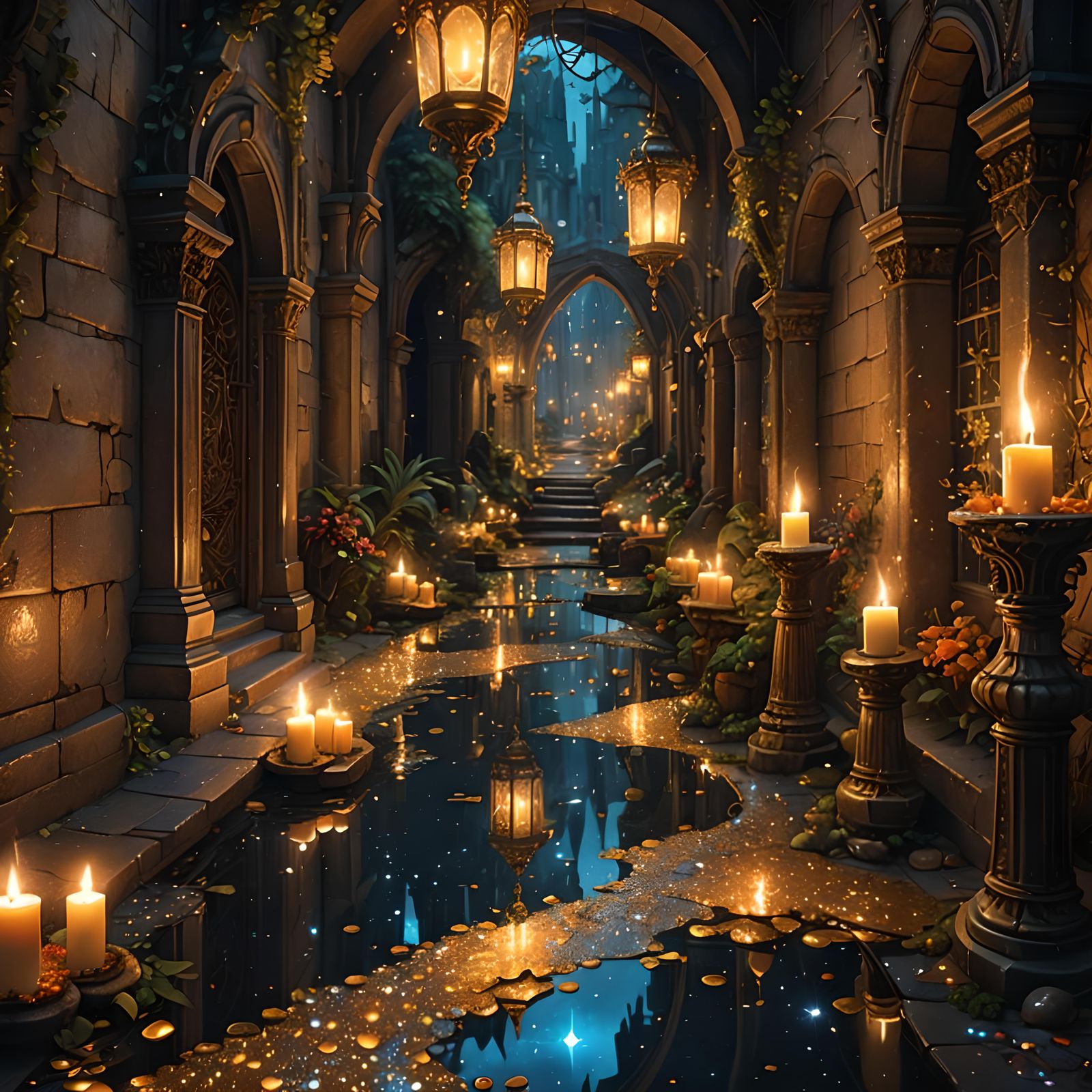 Golden Lights  by @Fawn